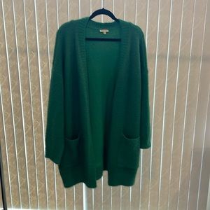 Jodifl Green Cardigan 1X w Pockets - No Shedding